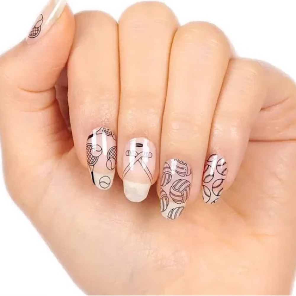 Color Street Game On Sports Theme Clear Nail Polish Strips- Sports mom gift NWT
